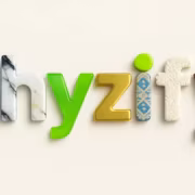 Буквы в виде различных текстур и цветов spelling Phyzify