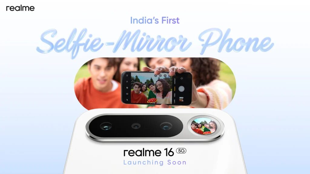 Realme 16 с зеркалом для селфи скоро выйдет в Индии