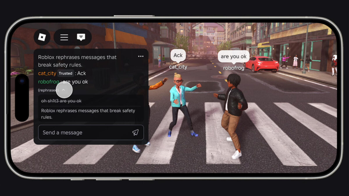 Roblox внедряет ИИ для перефразирования чатов и смягчения нецензурной лексики