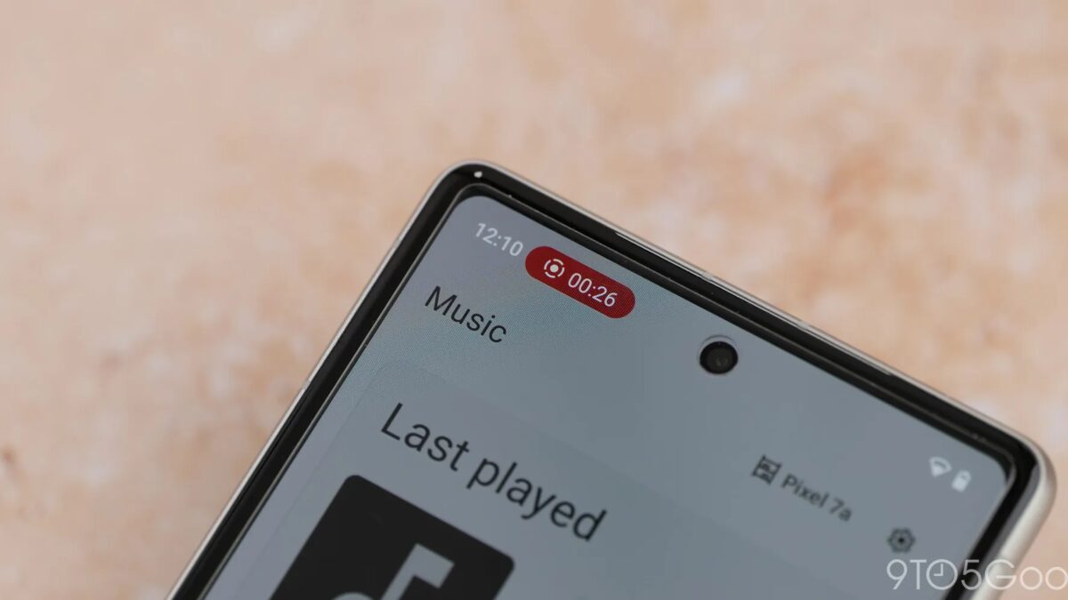 Android Canary 2603 обновил меню записи экрана в виде таблетки