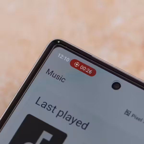 Android Canary 2603 обновил меню записи экрана в виде таблетки