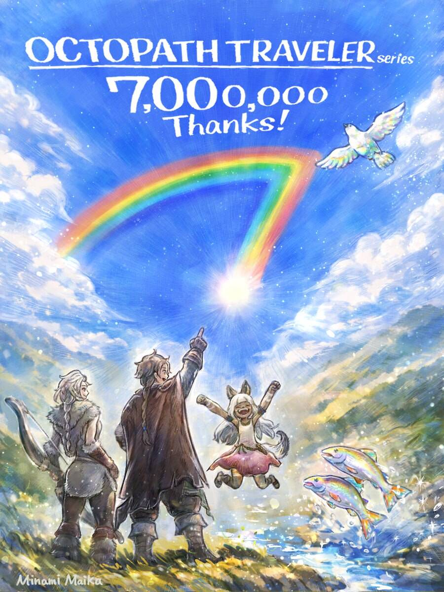 square enix octopath traveler 7 million