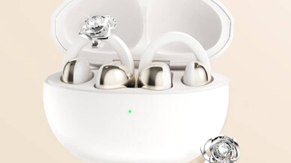 tcl unveils crystalclip open ear earbuds adorned with swarovski crystals