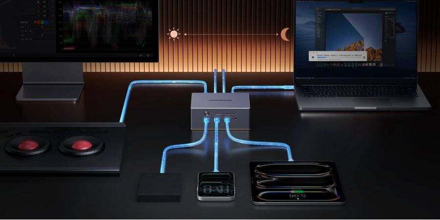 UGREEN выпустила док-станцию Thunderbolt 5 с 17 портами и 140 Вт питания