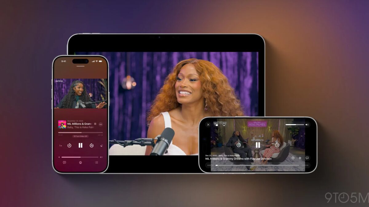 Новый опыт видео подкастов в Apple Podcasts с iOS 26.4