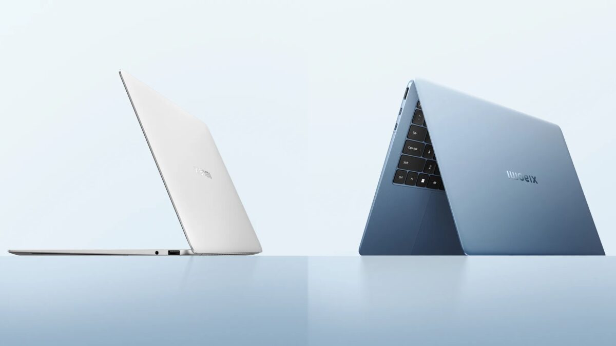 Ноутбук Xiaomi Book Pro 14 в раскрытом виде с клавиатурой и экраном