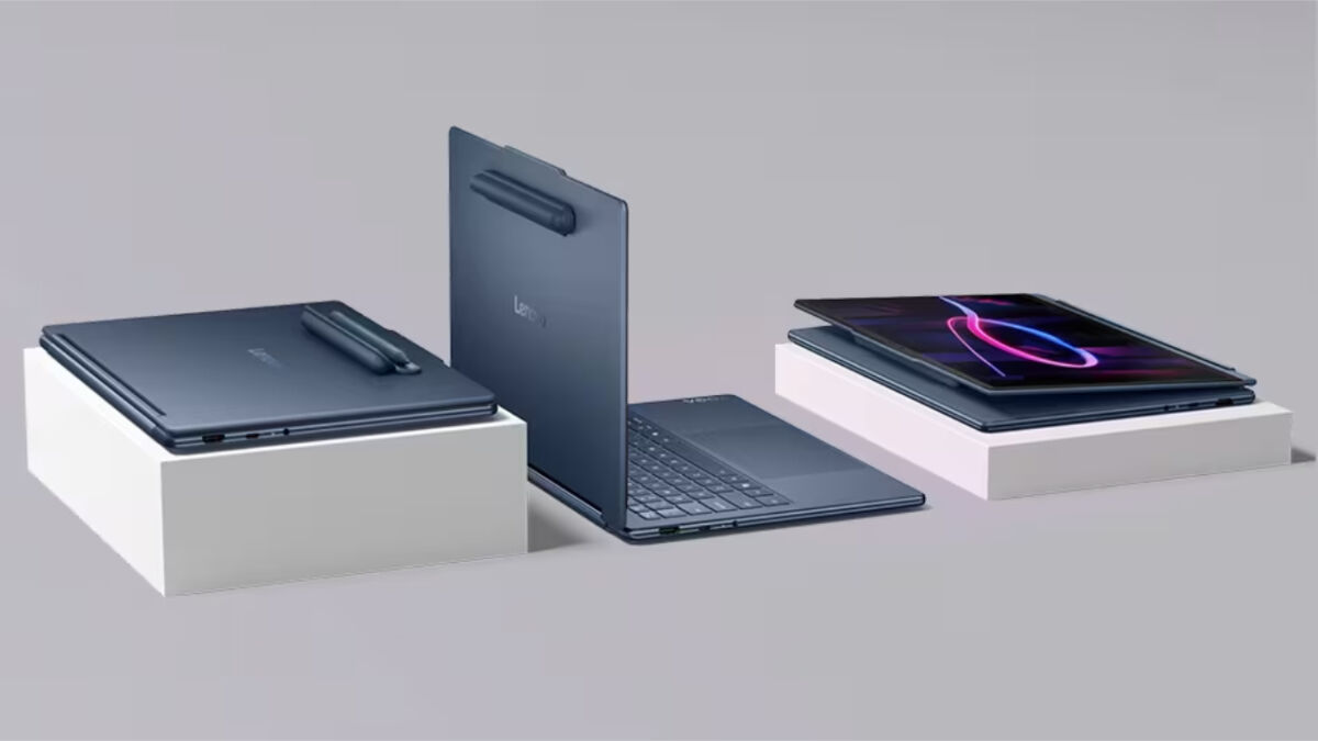 Ноутбук Lenovo Yoga 9i Aura Edition 11 с тремя дисплеями и стилусом