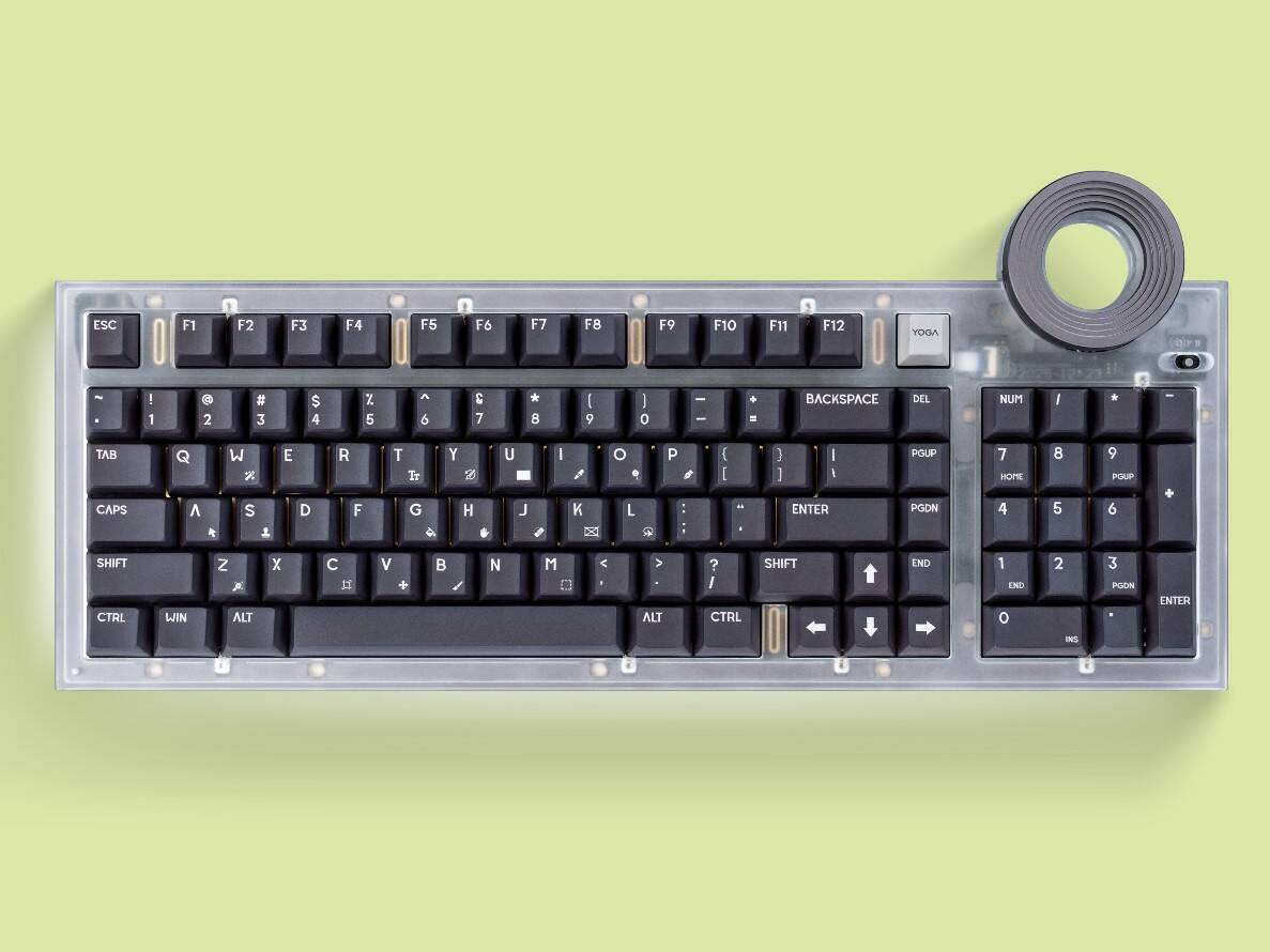 MWC 2026: Lenovo и AngryMiao представили клавиатуру с алюминиевым корпусом и настраиваемым регулятором 3 yoga creative keyboard angrymiao edition featured