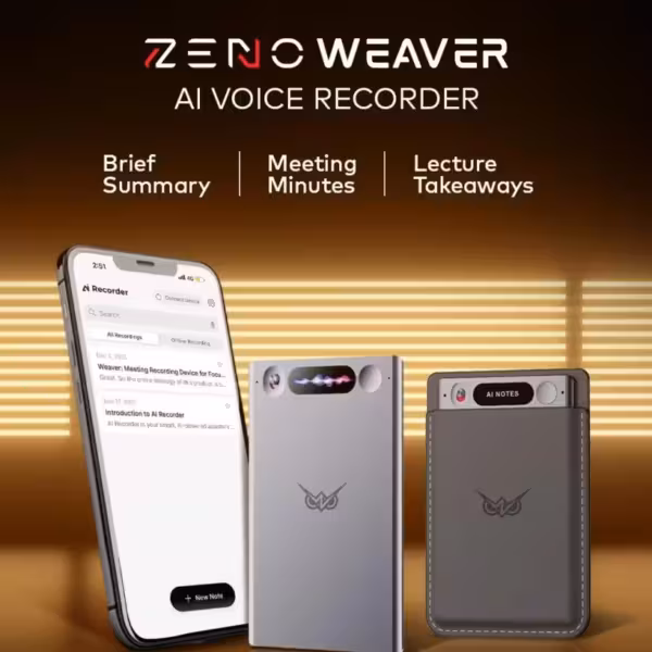 Умный голосовой рекордер Weaver с дисплеем и заметками