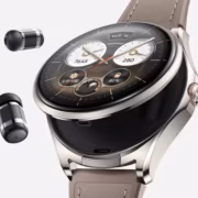 Умные часы Huawei Watch Buds 2 с кожаным ремешком