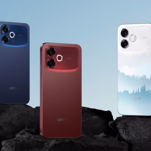 Смартфоны Oppo F33 и F33 Pro на черных камнях