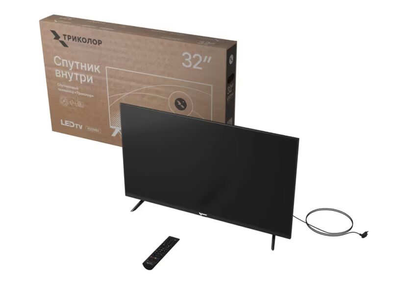 Телевизор Триколор H32NS1 и пульт дистанционного управления