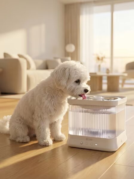 В России представили умную поилку-фонтан для кошек и собак