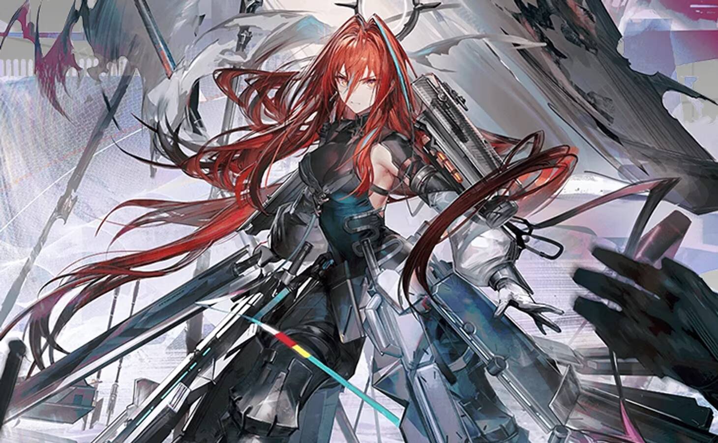 Косплей Эмбер из Arknights Endfield с доспехами