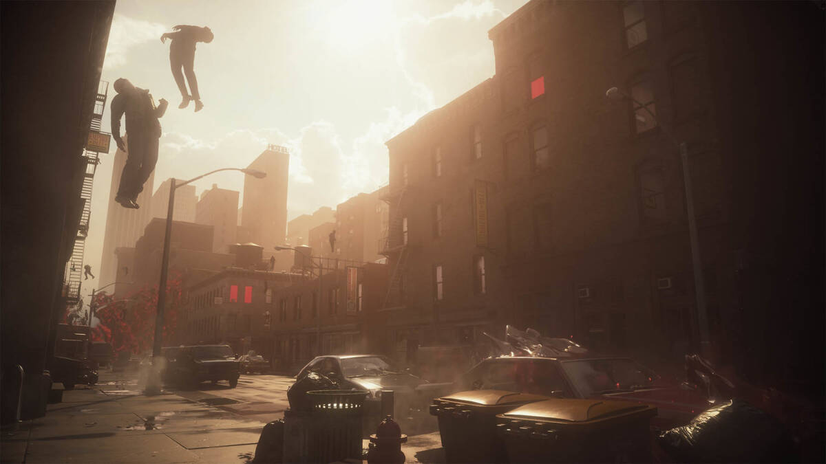 люди и машины на улице при солнечном свете Control Resonant