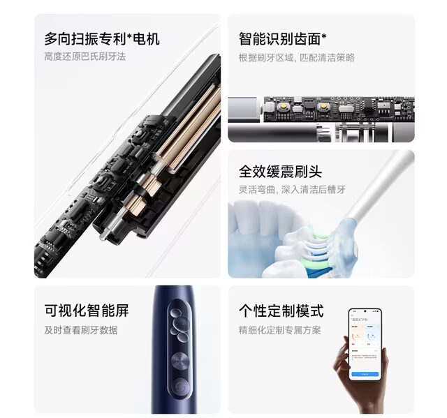 Многофункциональный электровзбиватель для зубных щёток Xiaomi Smart Electric Toothbrush