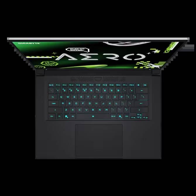 ноутбук Gigabyte Aero X16 с подсветкой клавиатуры