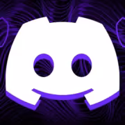 Логотип Discord с фиолетовыми анимационными миниатюрами