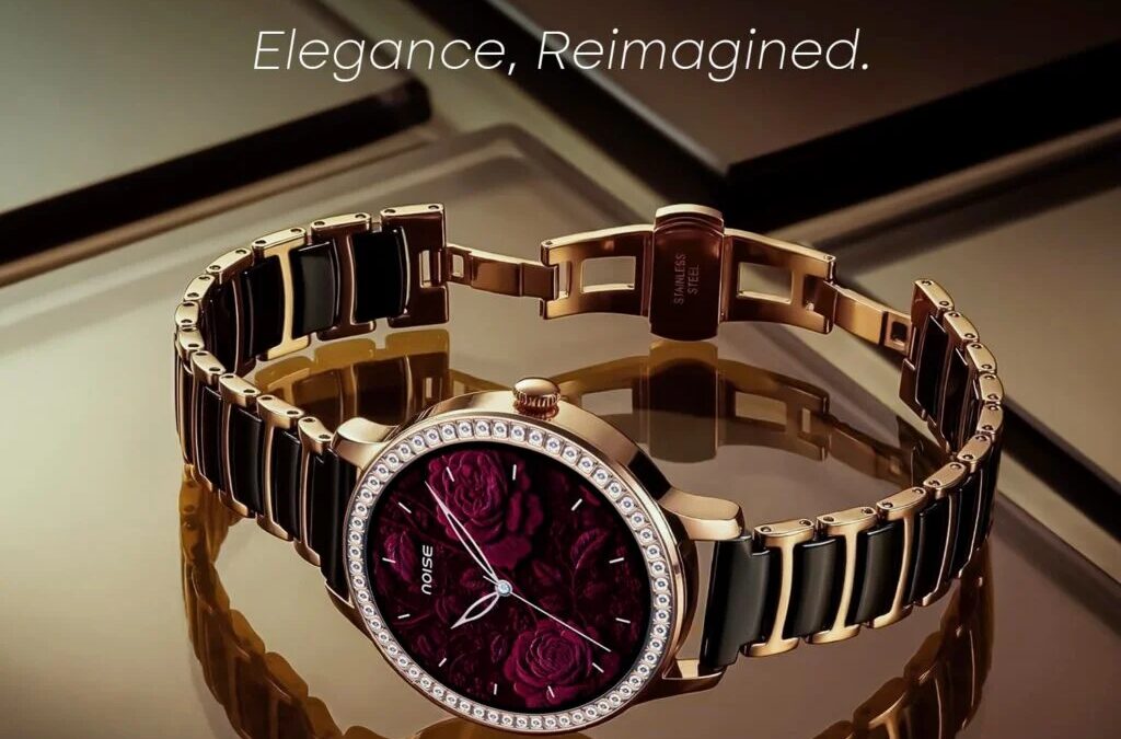 Дива Арая NoiseFit Diva Araya керамические часы с черным браслетом