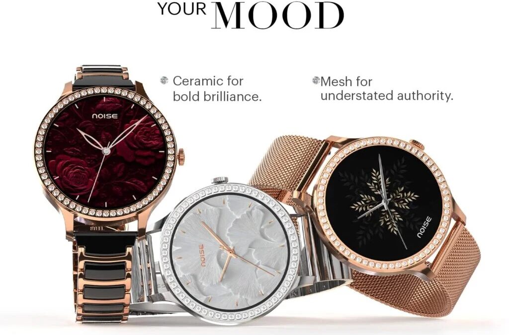 Модные умные часы NoiseFit Diva Araya с разными циферблатами
