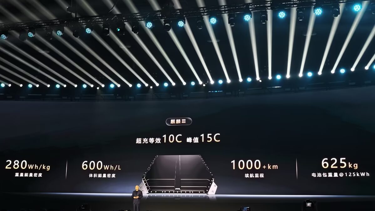 CATL Kirin 3-го поколения получил 125 кВт·ч и 1000 км хода