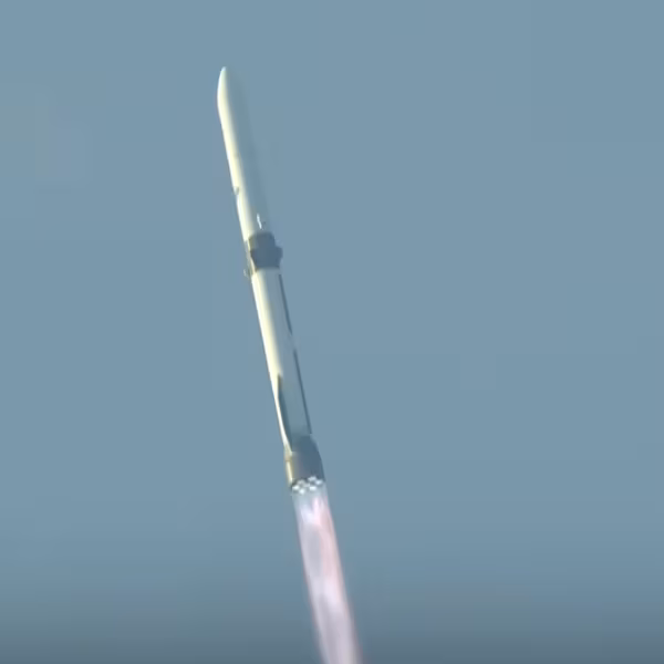 Ракета New Glenn Blue Origin во время старта