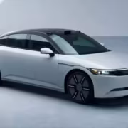 Электромобиль Sony Honda Afeela серебристого цвета