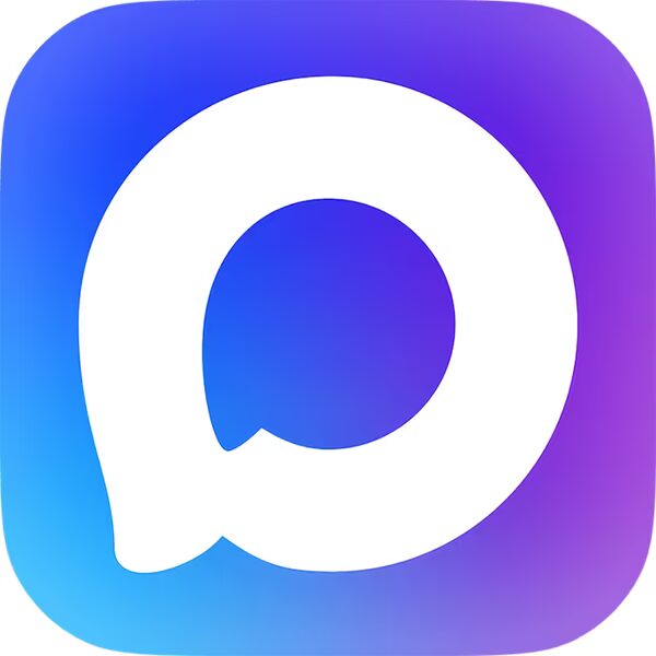 Логотип Ватсаппа с градиентным фоном и белой буквой