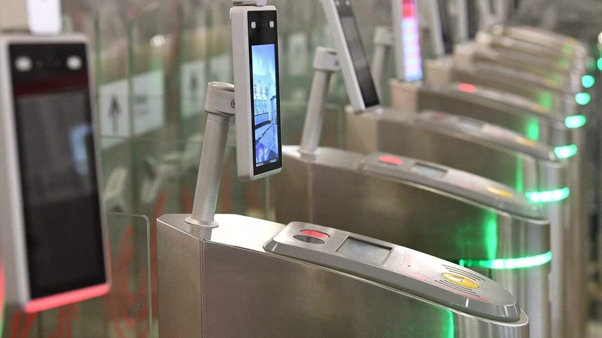 Турникет с биометрической системой оплаты Россиия