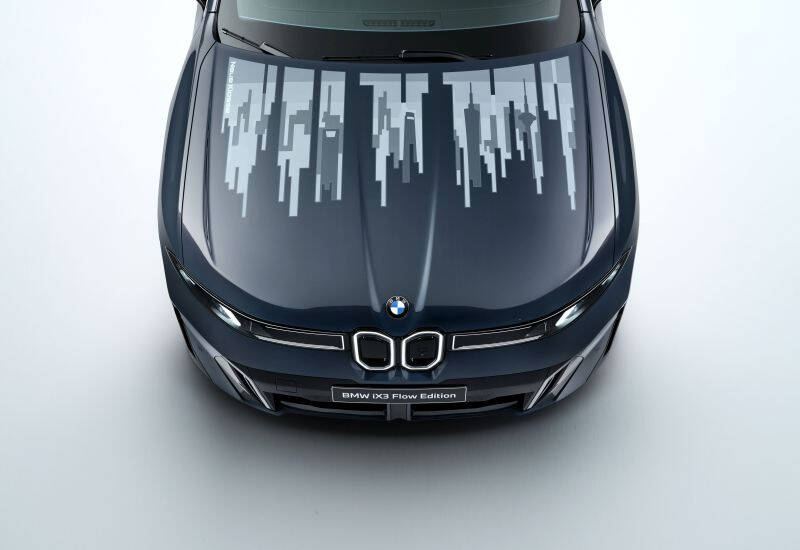 Кузов BMW i3 Flow Edition с изменяемым цветом крупным планом