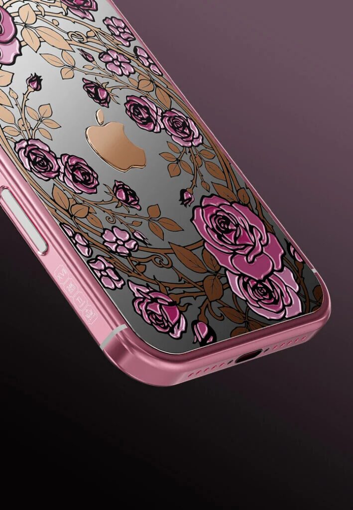 Розовый iPhone 17 Pro Rose Collection с цветочным дизайном