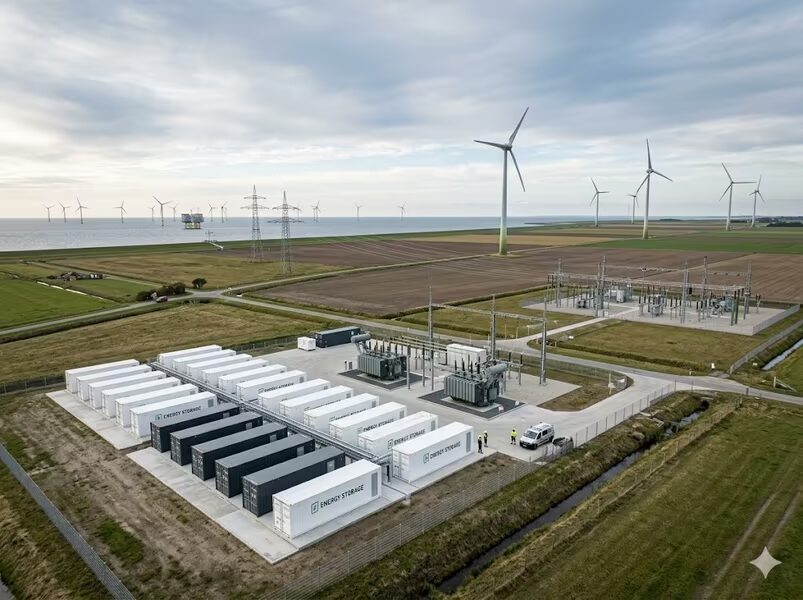 энергетические хранилища для ветра в Германии