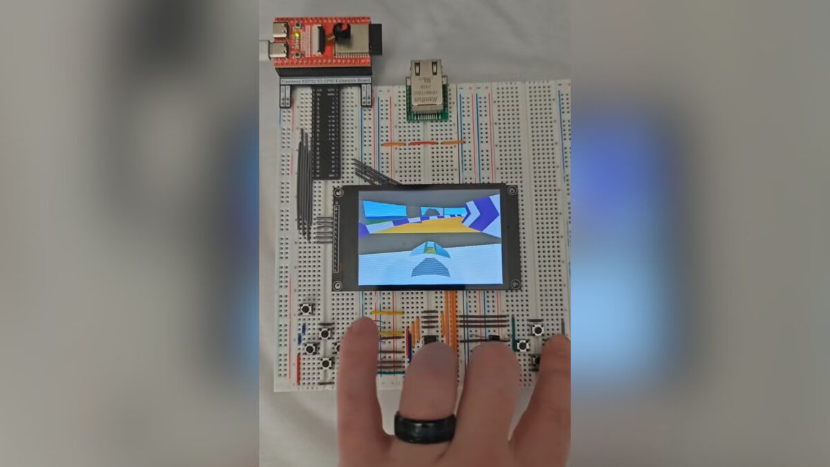программируемый экран на макетной плате Wipeout ESP32-S3