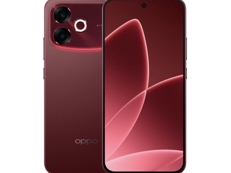 OPPO F33 смартфон красный задняя панель двойная камера