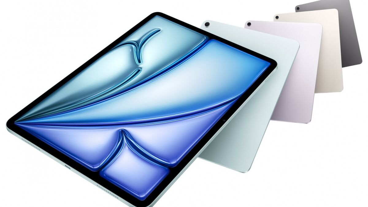 iPad Air с OLED-дисплеем, четыре цвета, грань экрана