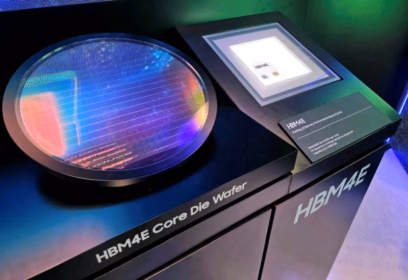 Набор тестовых образцов HBM4E на выставке