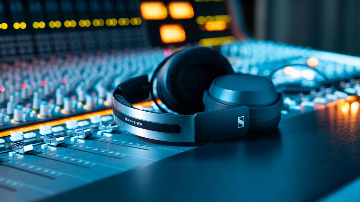 Наушники Sennheiser HD 480 Pro лежат на микшере