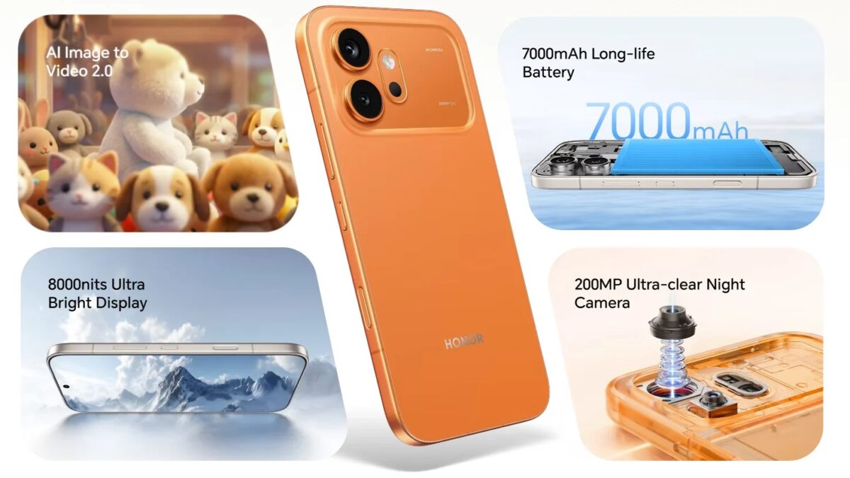 Рекламный баннер Honor 600 и 600 Pro с камерой 200 МП и батареей 7000 мАч