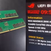 Два модуля DDR5 оперативной памяти ASUS ROG MAXIMUS Z690 APEX