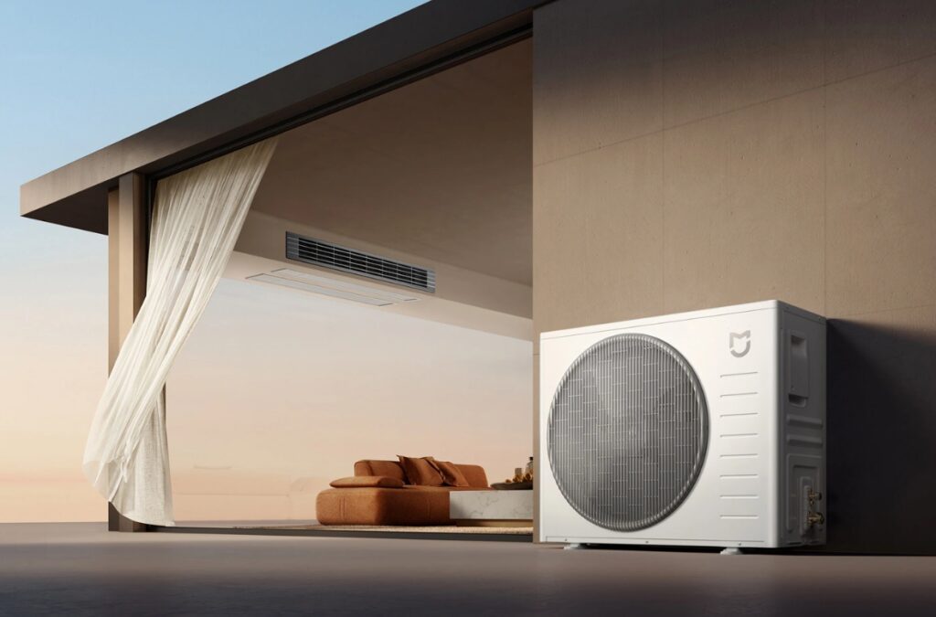 центральный кондиционер Xiaomi Mijia на улице