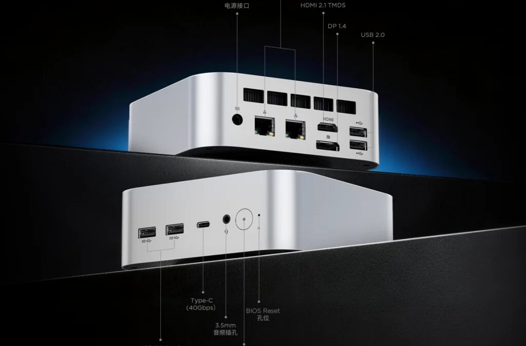 Порты и разъёмы mini PC Lenovo Lecoo AI Mini Pro