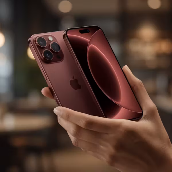 Айфон 18 Про за held в руке, камера задняя с тремя модулями