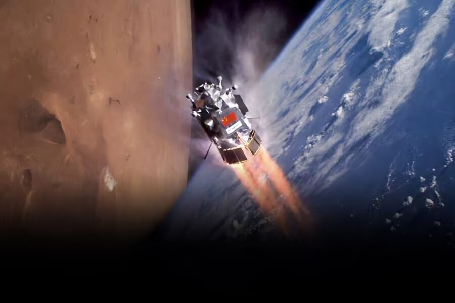 Китайская космическая миссия Тяньвэнь-3 на орбите Марса