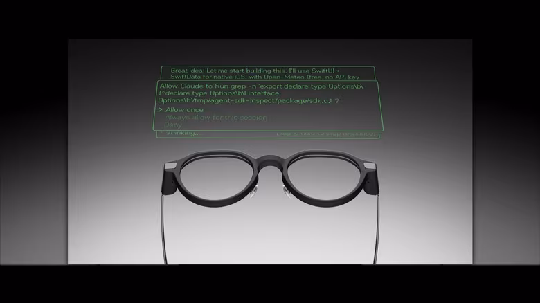 Очки с круглой оправой и голографическим дисплеем Realities G2