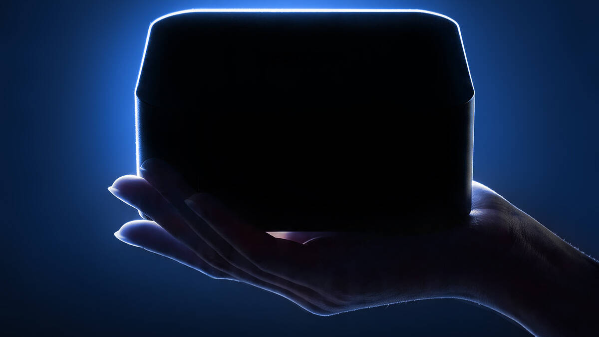 Крупный план мини-ПК Lenovo Lecoo с подсветкой