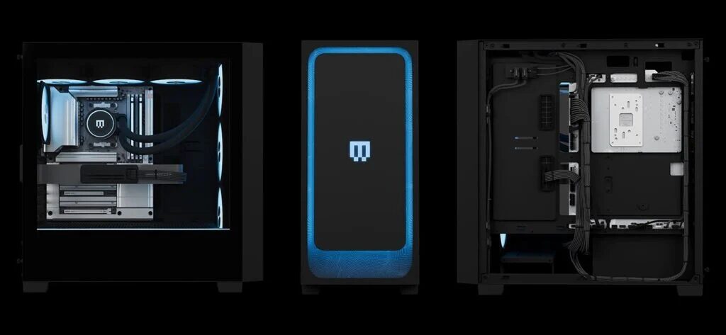 Внутреннее устройство игрового ПК Maingear MG-1 с охлаждением водяной системой