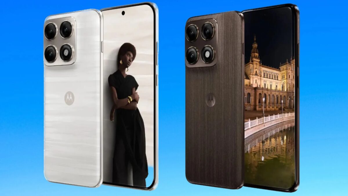 Пять смартфонов Motorola Edge 70 Pro+ разных цветов