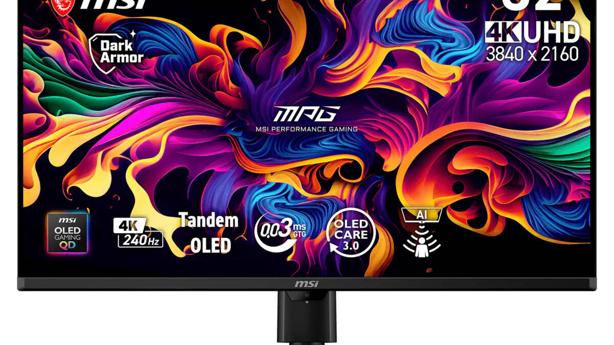 Игровой монитор MSI MPG 322UR QD-OLED X24 с ярким дисплеем