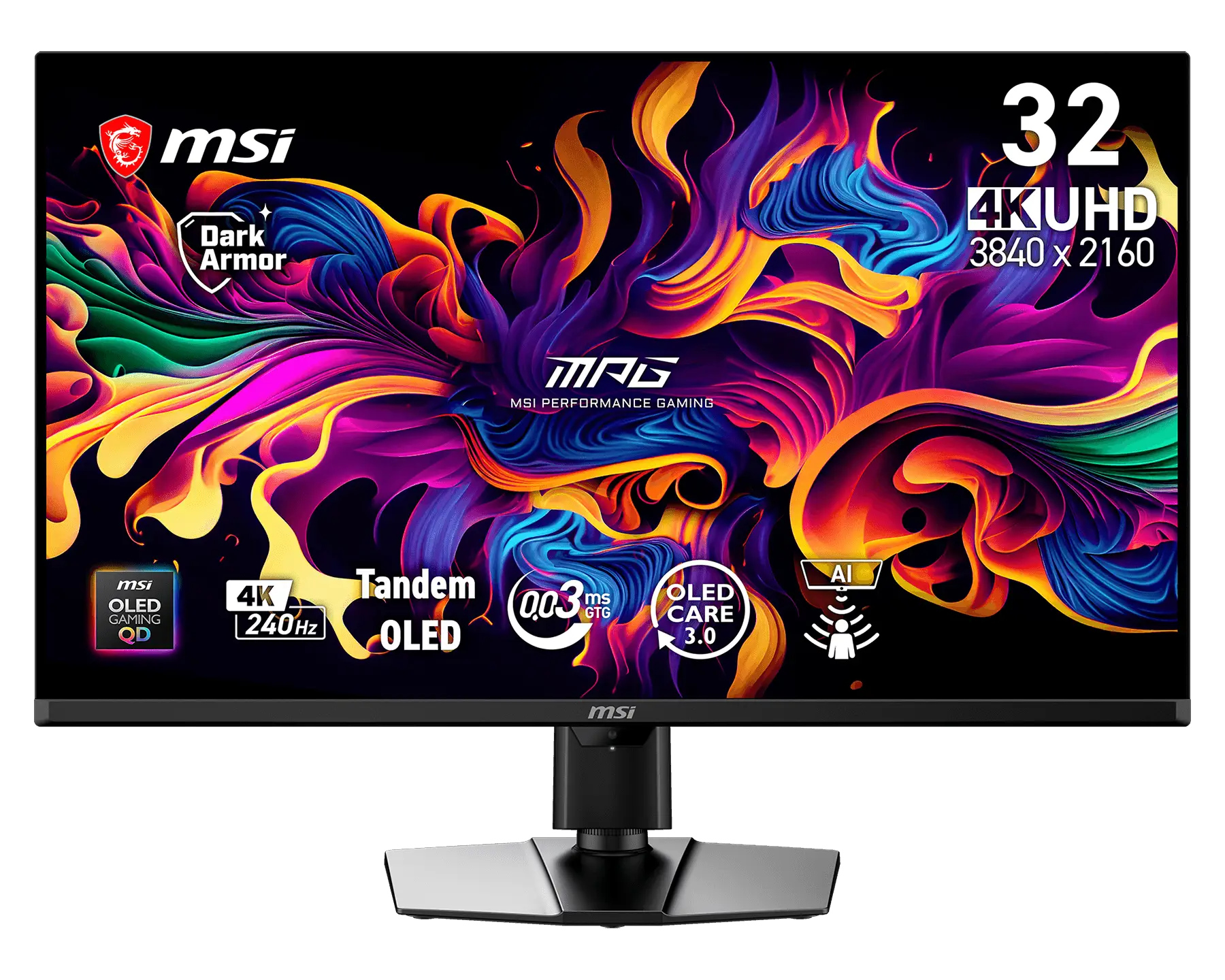 MSI выпустила игровой монитор MPG 322UR QD-OLED X24 с 4K и 240 Гц 1 Игровой монитор MSI MPG 322UR QD-OLED X24 с ярким дисплеем