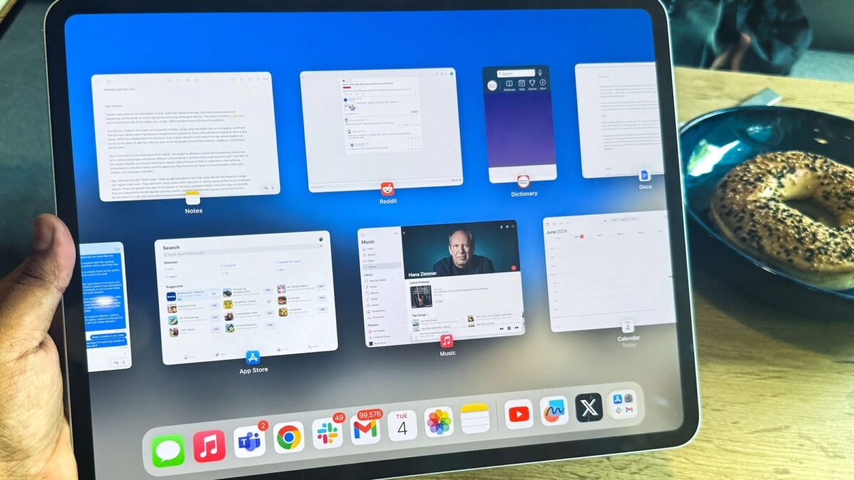 Планшет Asus с андроид и открытыми приложениями